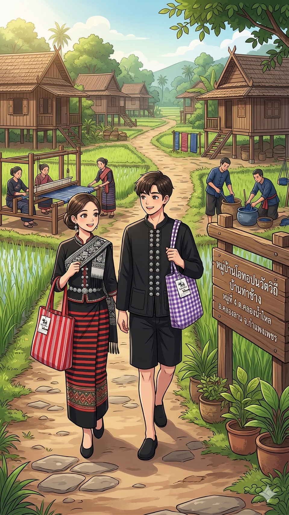 ประชาสัมพันธ์สินค้า OTOP ชุมชนท่องเที่ยวโอทอปนวัตวิถี