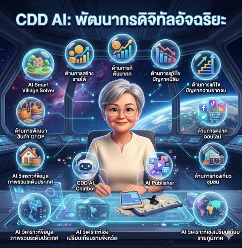 พช.คลองลาน ประชาสัมพันธ์ ชวนใช้ "CDD AI" นวัตกรรมล้ำสมัย ยกระดับงานพัฒนาชุมชนสู่ยุคดิจิทัล!